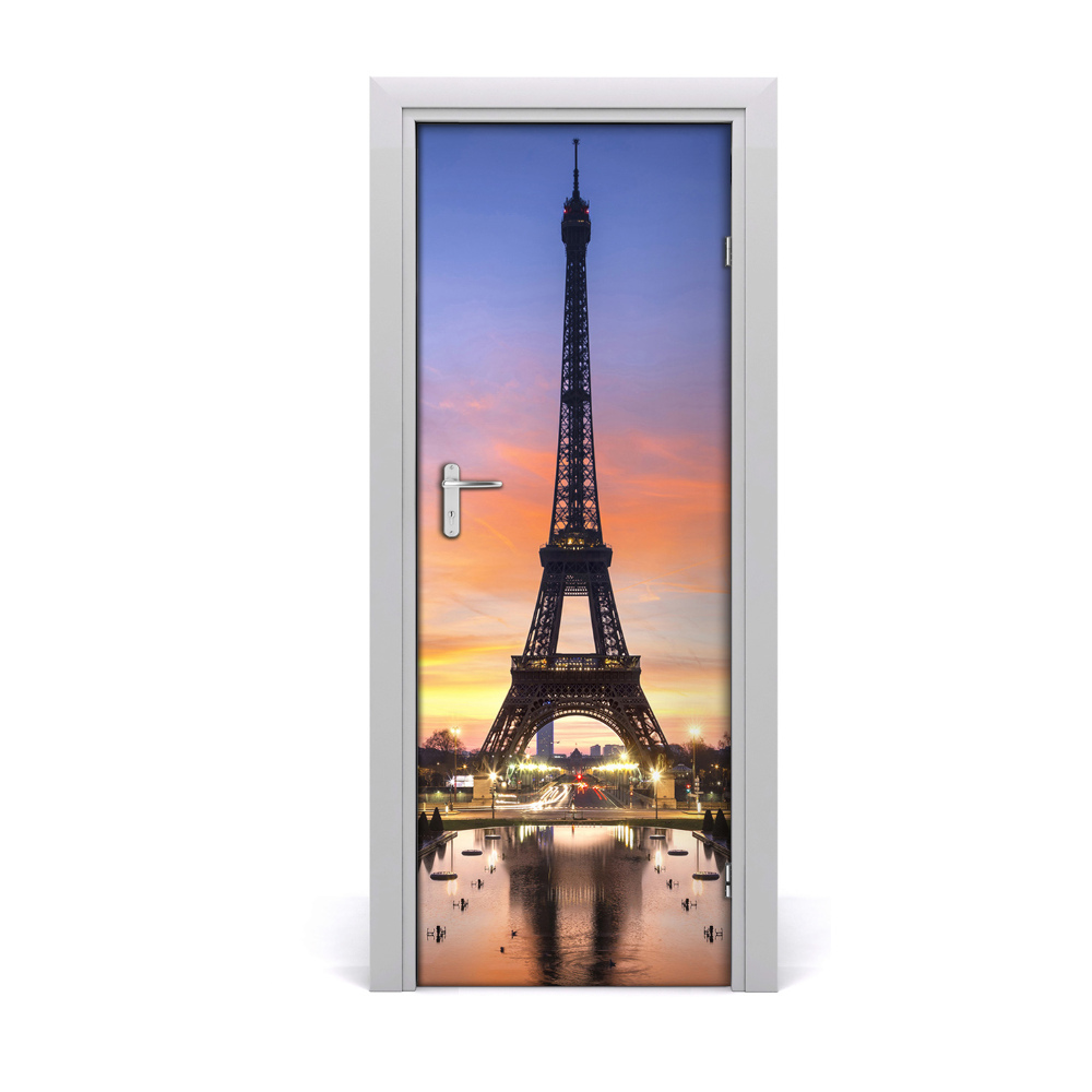 Fototapeta na dveře Zalazak sunca na Eiffelovom tornju