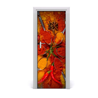 Samolepící fototapeta na dveře Aromatični začini
