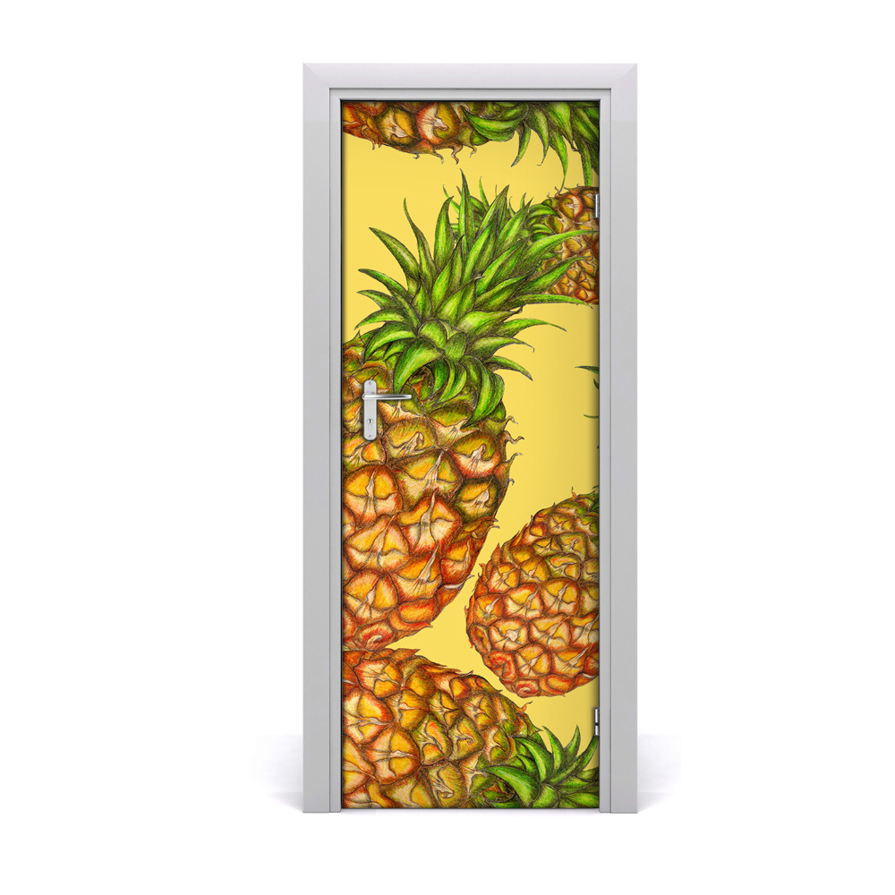Samolepící fólie na dveře ananas