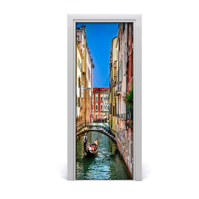 Tapeta na dveře s 3d efektem Kanal u Veneciji