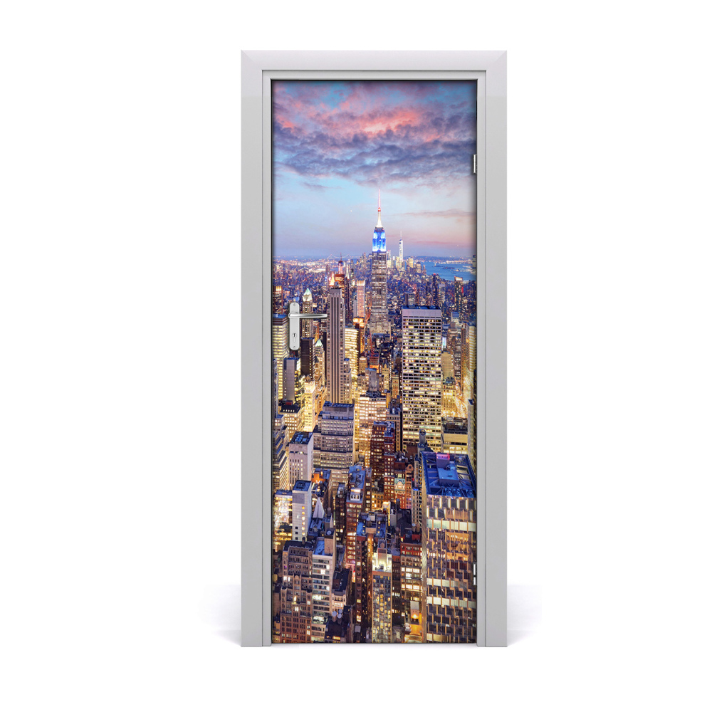 Tapeta na dveře Panorama New Yorka