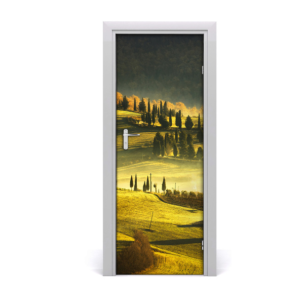 Samolepící fototapeta na dveře Ruralni romantični krajolik