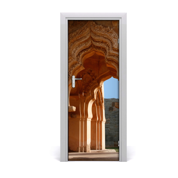 Tapeta na dveře s 3d efektem Mahal Hampi Lotus