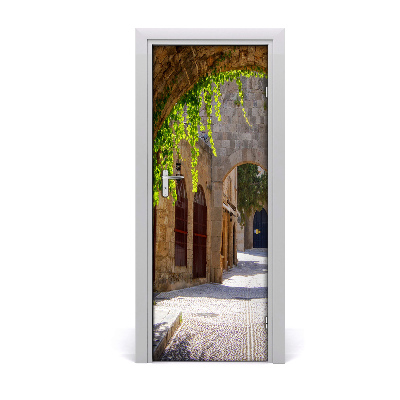 Tapeta na dveře s 3d efektem Šarmantne ulice