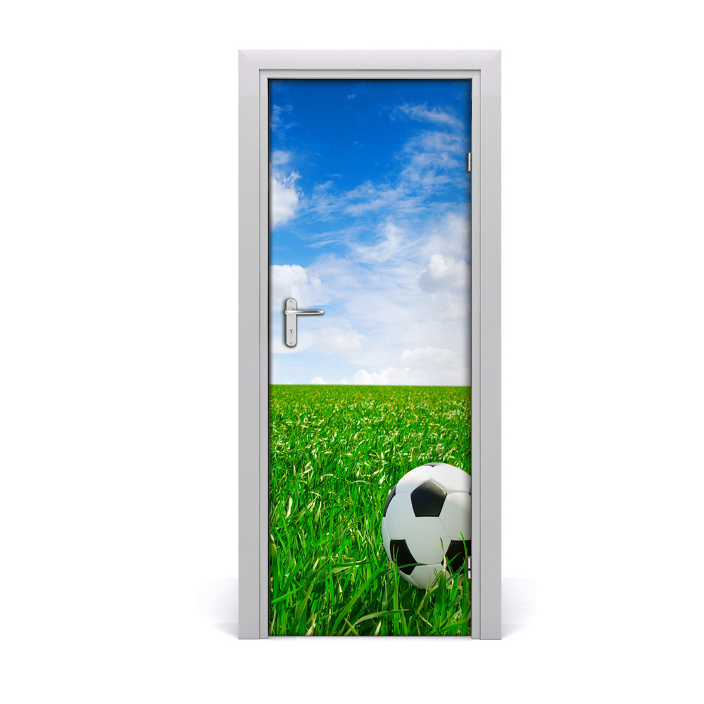 Fototapeta na dveře Nogomet na zelenoj livadi