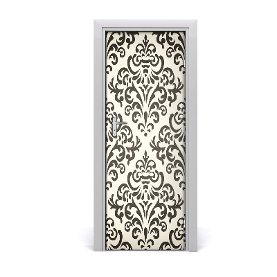 Fototapeta na dveře Pozadina crnih ukrasa