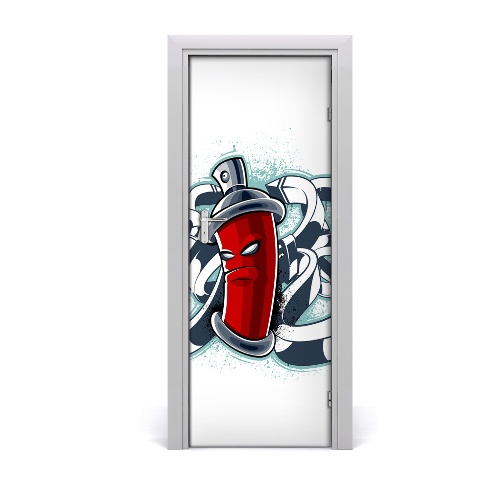 Fototapeta na dveře Crvena boja za grafite u spreju