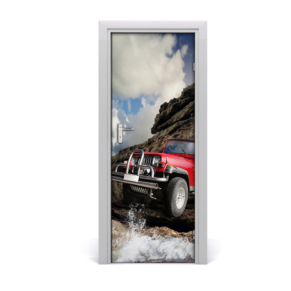 Fototapeta na dveře Crveni terenski automobil