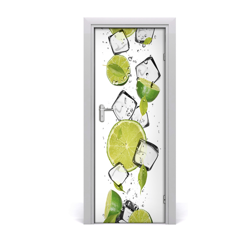 Samolepící tapeta na dveře Led od limete