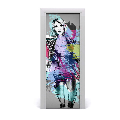 Fototapeta na dveře Apstraktna žena