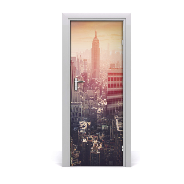 Samolepící fototapeta na dveře Panorama magle New Yorka