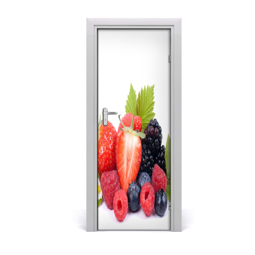 Samolepící tapeta na dveře Voće maline jagode borovnice