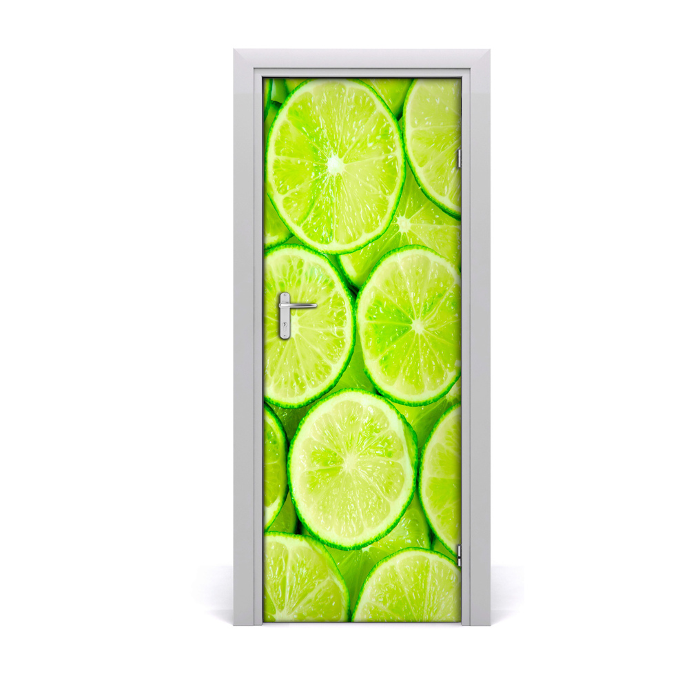 Tapeta na dveře Narezane limete