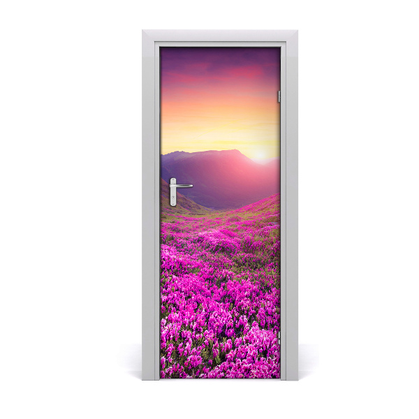 Samolepící fototapeta na dveře Planine i cvjetovi rododendrona