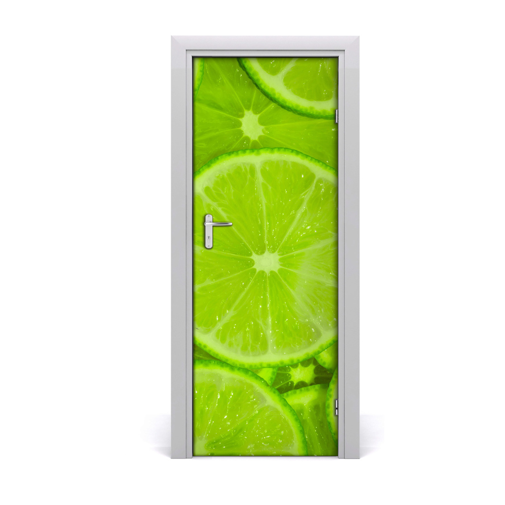 Tapeta na dveře Svježe limete