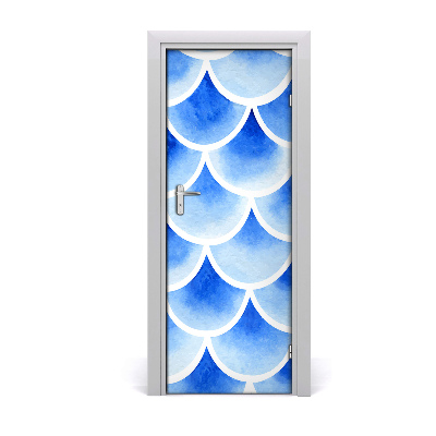 Samolepící fólie na dveře Ljuske plave ribe