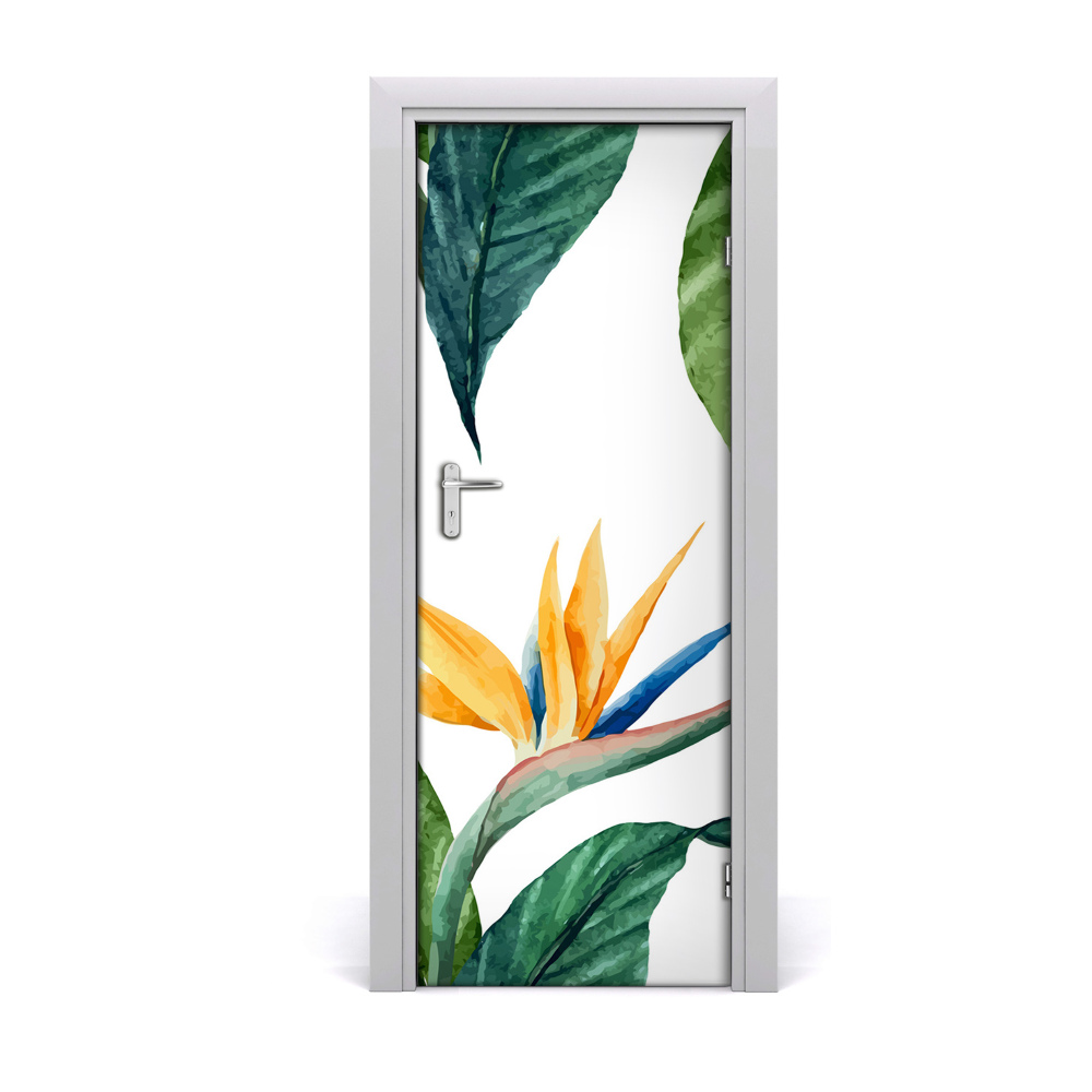 Obrazová tapeta na dveře Žuta Strelitzia reginae