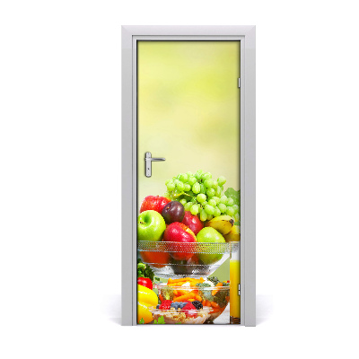 Samolepící fólie na dveře Voćno ludilo