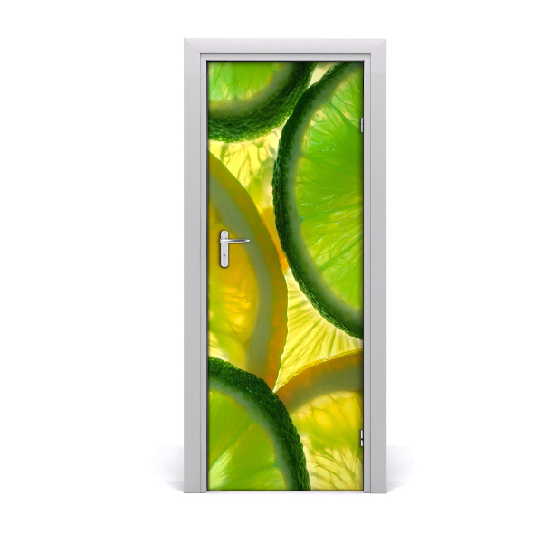 Tapeta na dveře s 3d efektem Citrus vrata