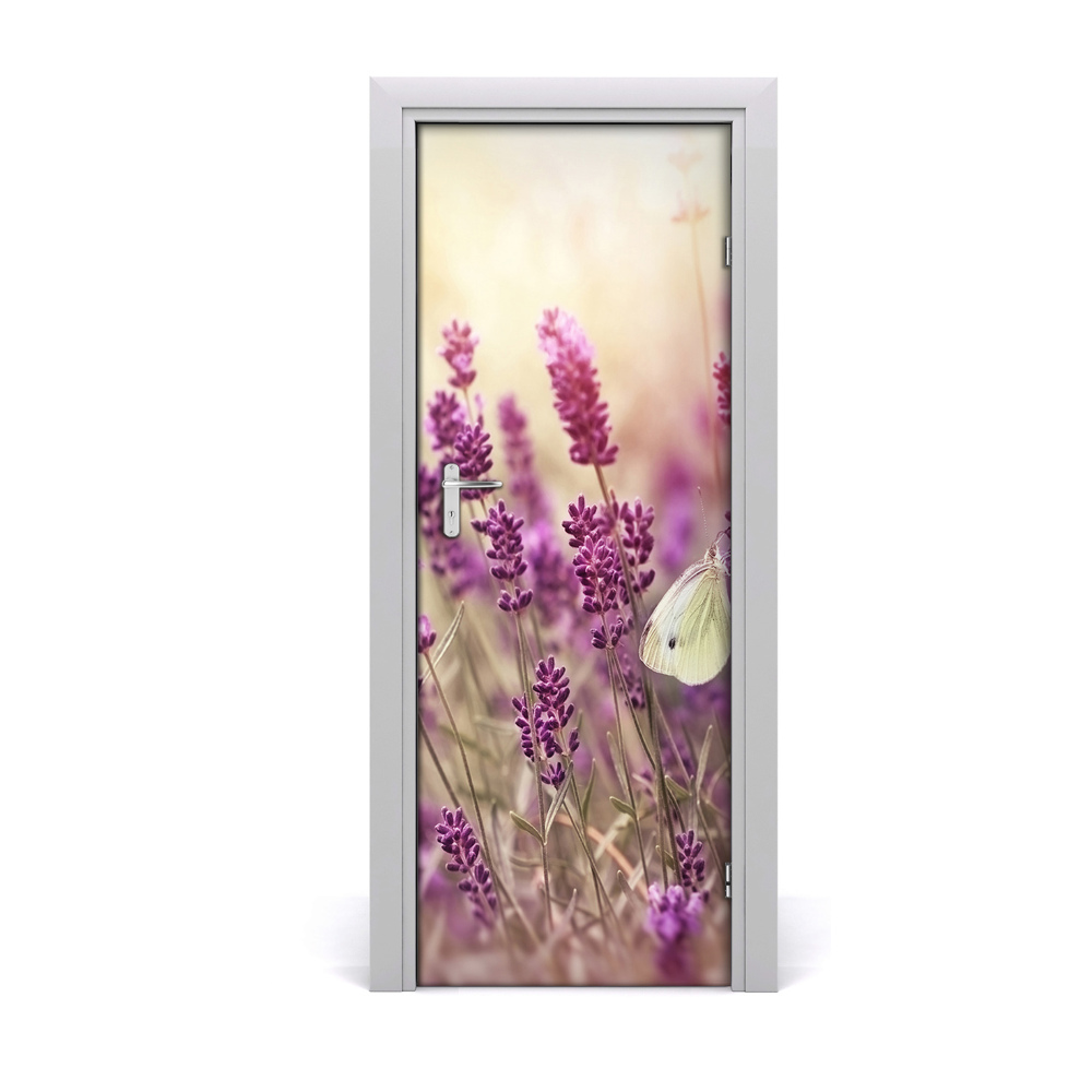 Obrazová tapeta na dveře Lavanda