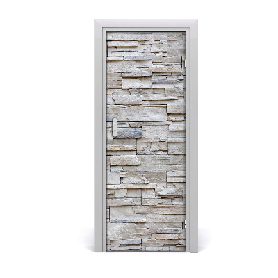 Fototapeta na dveře Kameni sivi zid