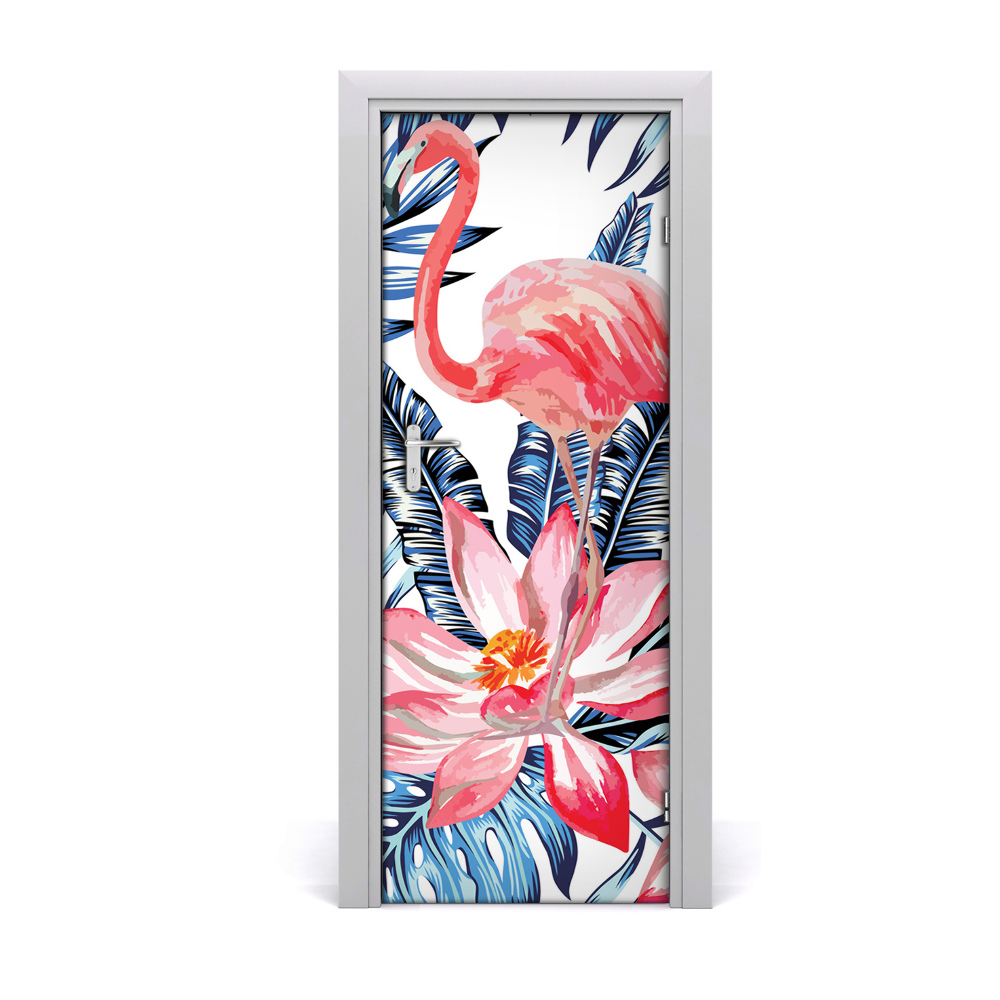 Fototapeta na dveře Cvijet Flamingo lišće