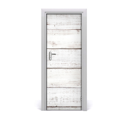 Samolepící tapeta na dveře Drveni bijeli zid