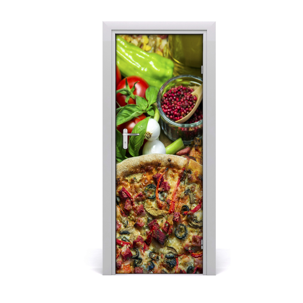Samolepící fototapeta na dveře Ukusna pizza