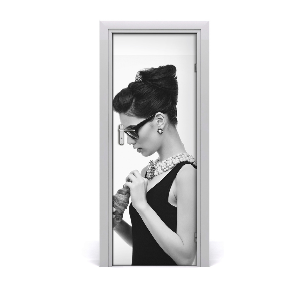 Samolepící fólie na dveře Audrey Hepburn