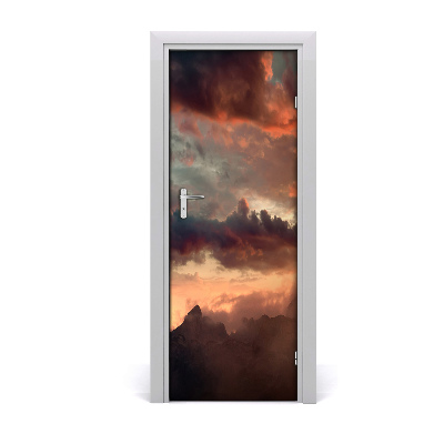 Fototapeta na dveře Crvena planina zalazak sunca