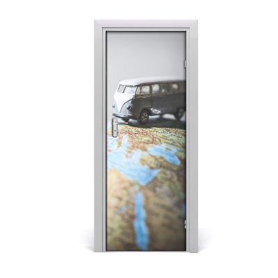 Obrazová tapeta na dveře Volkswagen na globusu