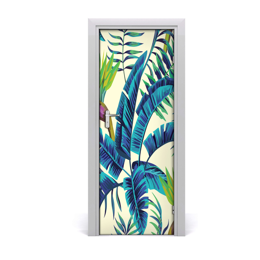 Samolepící fototapeta na dveře Plave palme