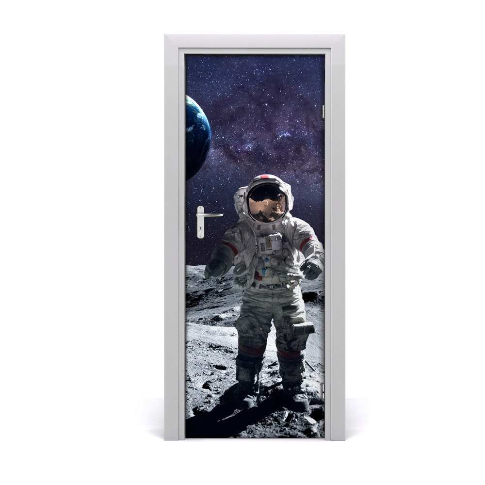 Samolepící tapeta na dveře Astronaut na pozadini planeta