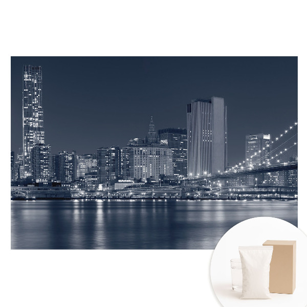 Fotografická tapeta na netkané textilii Noční panorama města