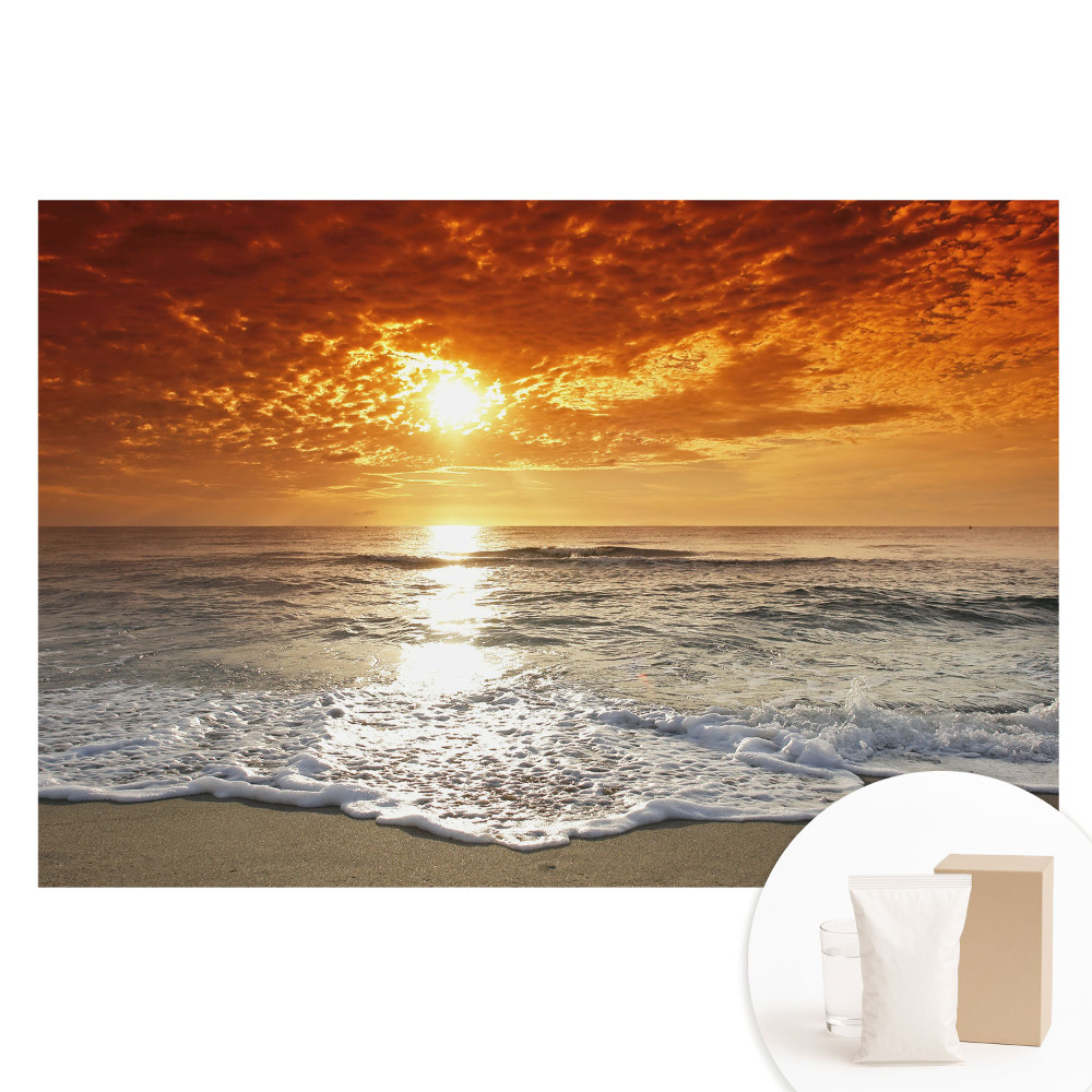 Fotografická tapeta na netkané textilii Úžasný západ slunce míru