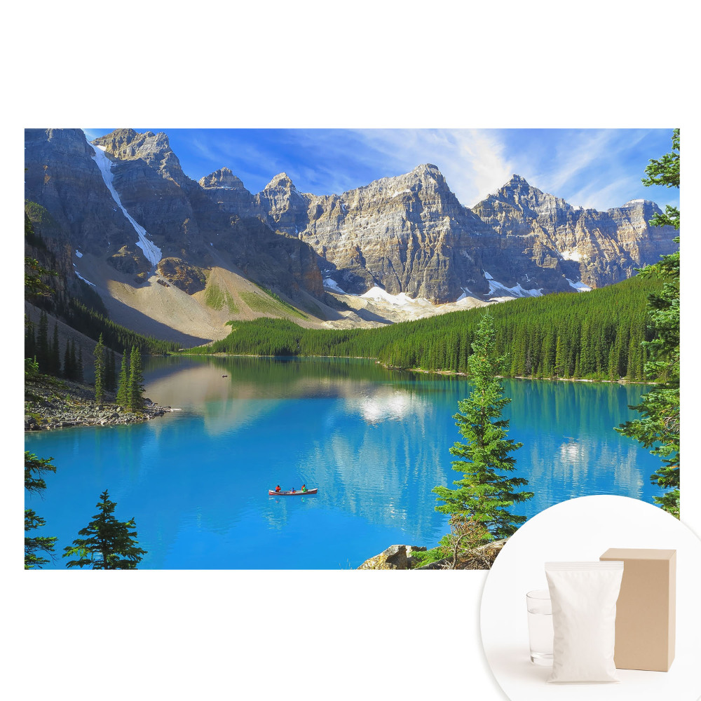 Velká fototapeta na zeď Hory, jezero, zeleň, harmonie