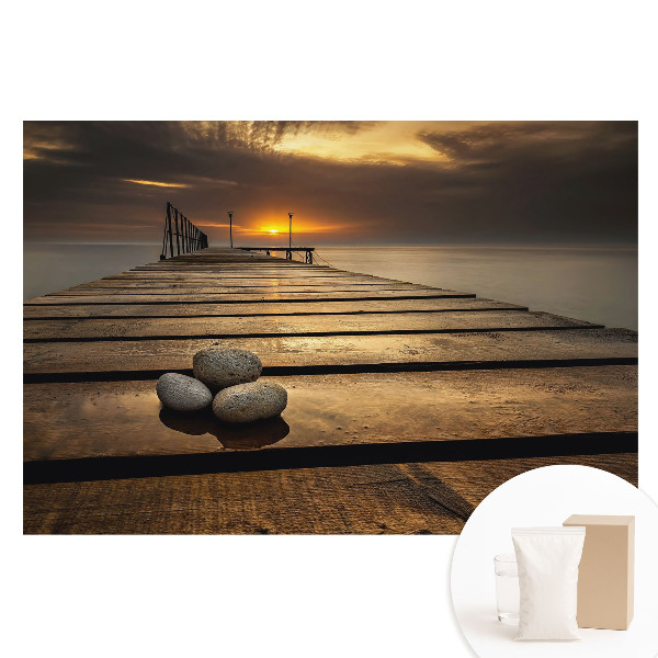 Netkaná tapeta Harmonický mír mostu Sunset Bridge