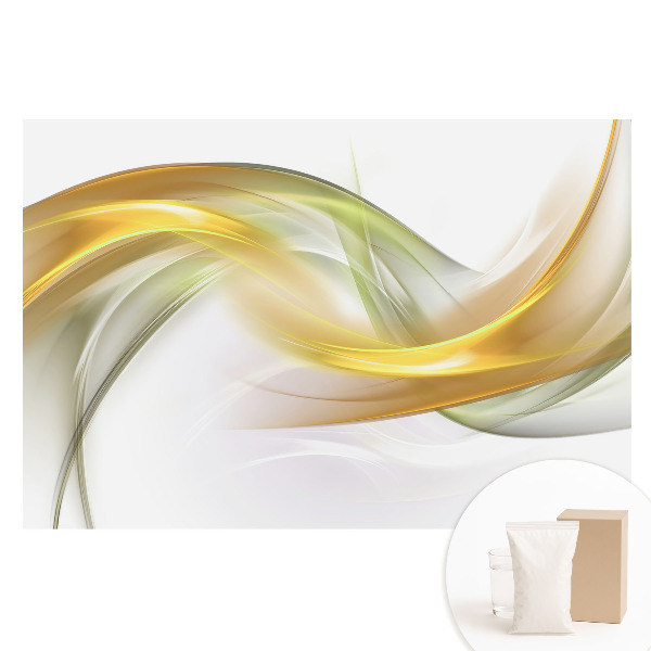 Netkaná tapeta s potiskem Jemné, vlnité linie v jemných odstínech