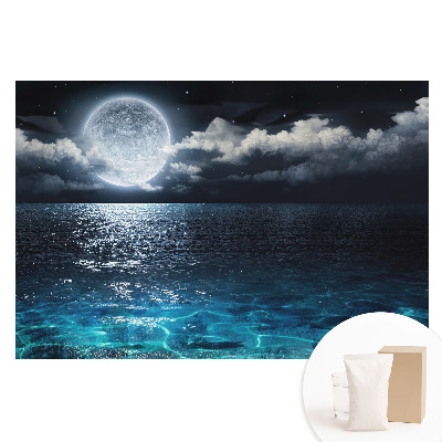Fotografická tapeta na netkané textilii Harmonie vody a nebe v měsíční krajině