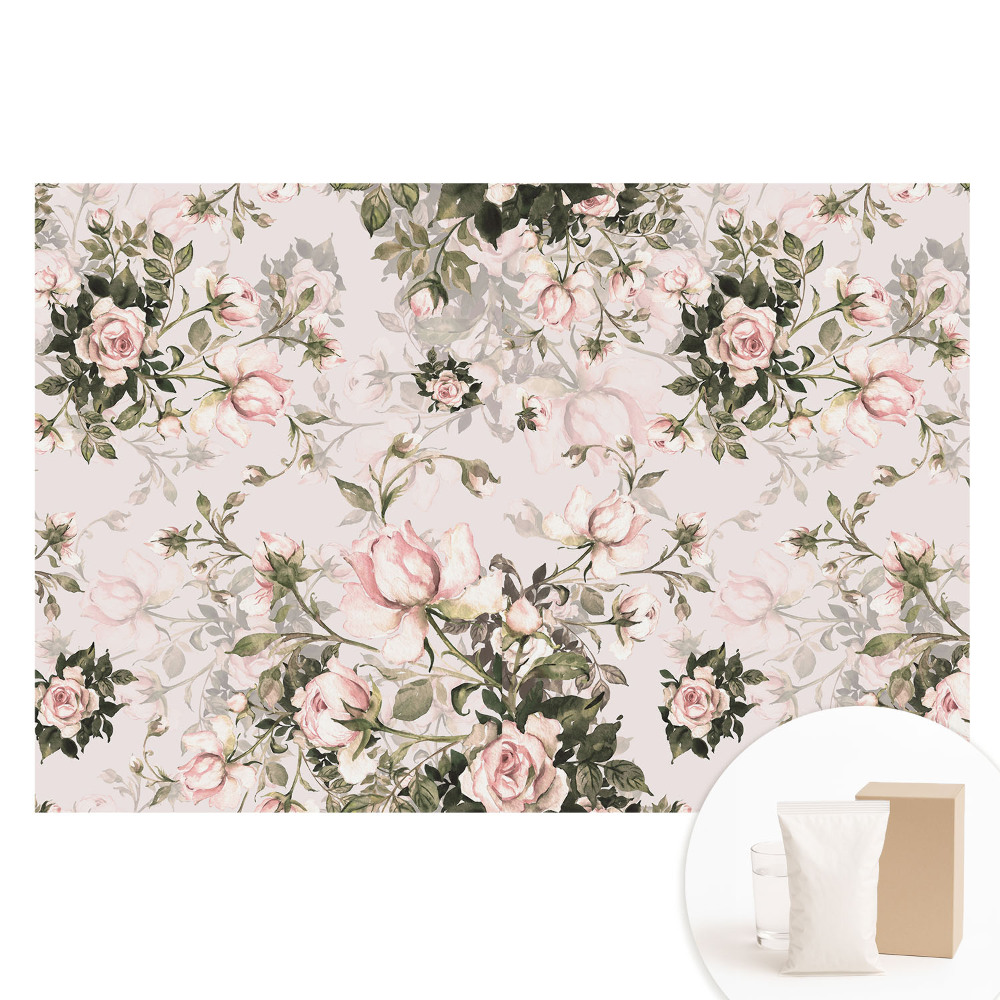 Velká fototapeta na zeď Jemné růže v klasické kompozici