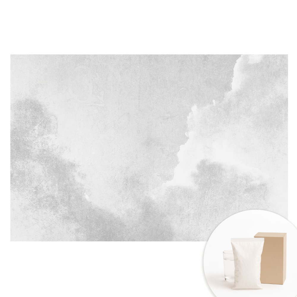 Netkaná tapeta Jemné obláčky minimalismu a harmonie