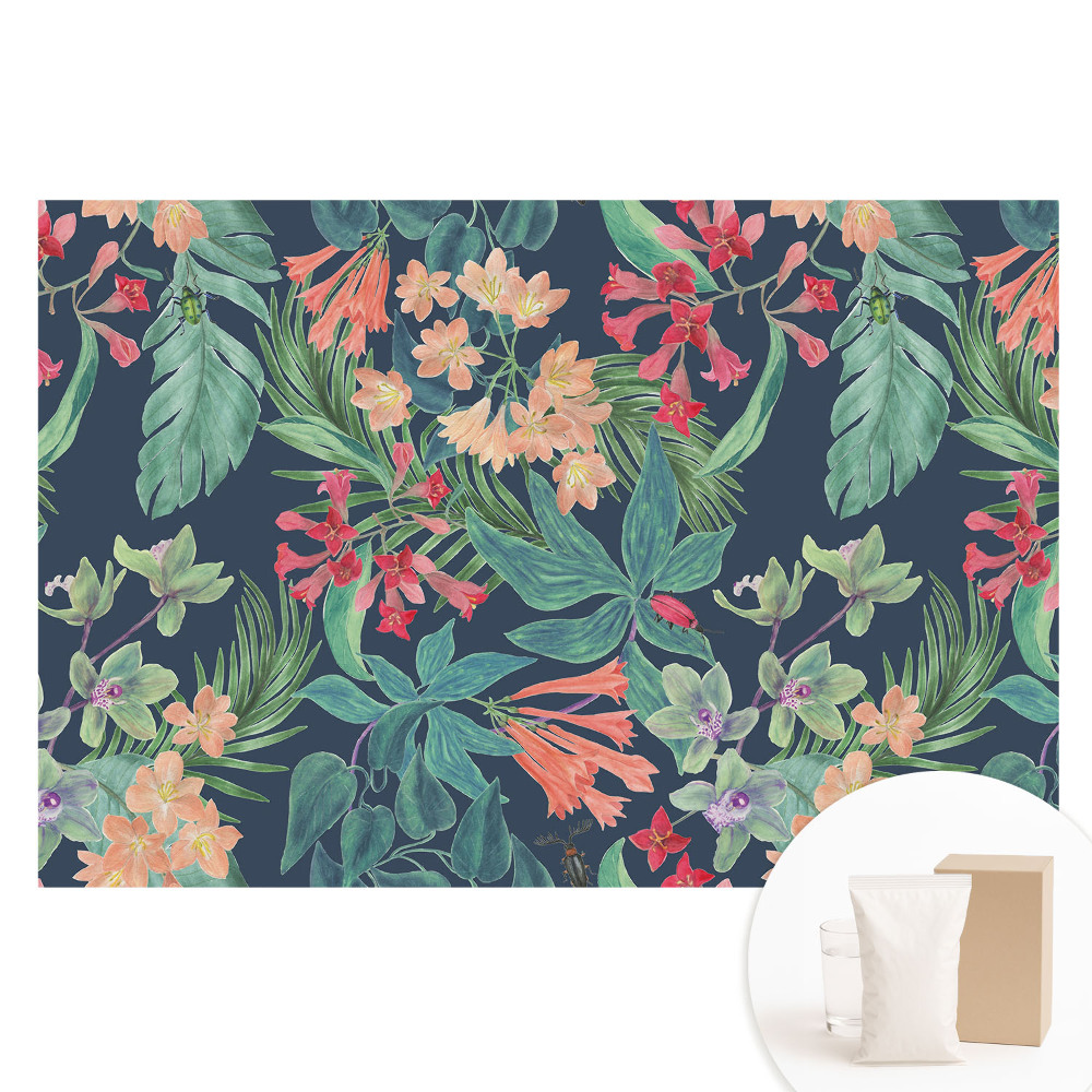 Fotografická tapeta na netkané textilii Exotická flóra, elegantní barvy