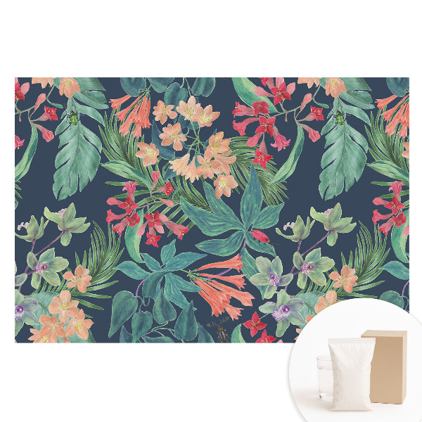 Fotografická tapeta na netkané textilii Exotická flóra, elegantní barvy