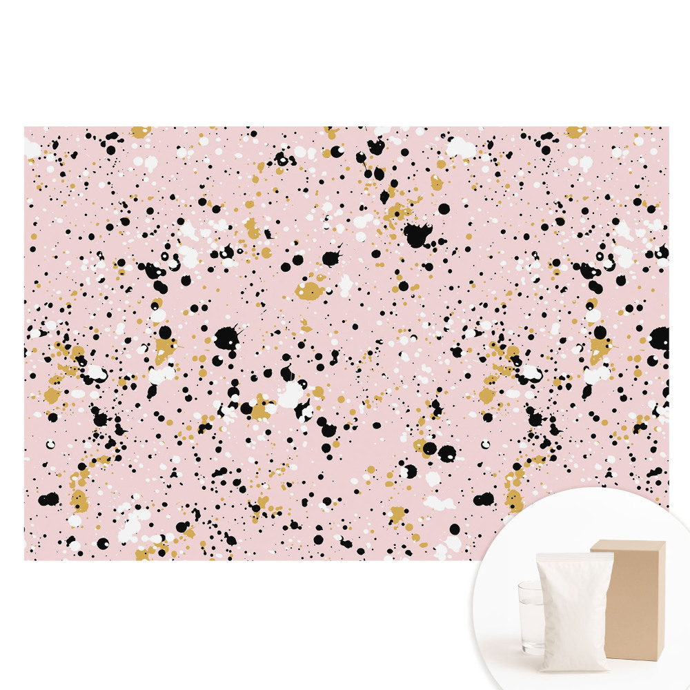 Fotografická tapeta na netkané textilii Abstraktní skvrny na růžovém pozadí