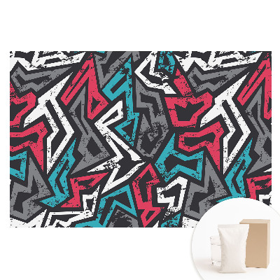 Netkaná tapeta s potiskem Geometrické graffiti s čerstvou energií