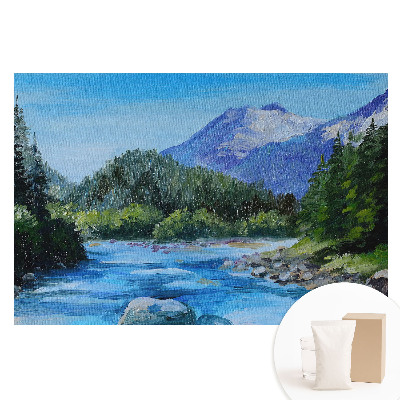 Fototapeta s potiskem na netkané textilii Krajina s horami