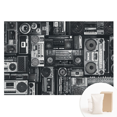 Netkaná fotografická tapeta Stylový retro vzor s rádii