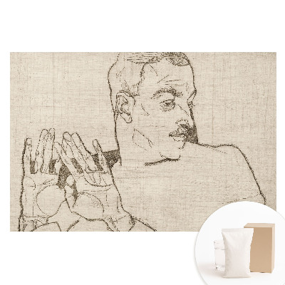 Fototapeta na vliesu Minimalistická skica postavy a gesta