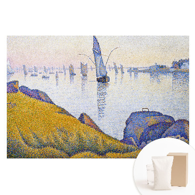 Fotografická tapeta na netkané textilii Přímořská krajina s plachetnicemi