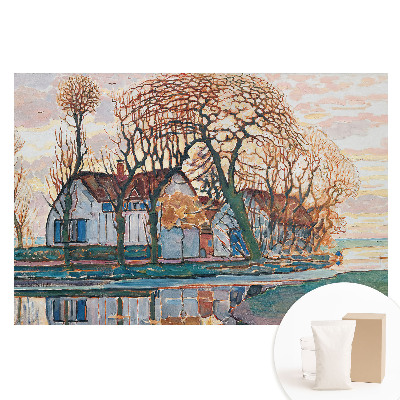 Velká fototapeta na zeď Zrcadlový obraz klidné venkovské scenérie